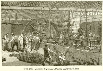 Atlantik Telgraf Kablosu İçin Tel Yapımı by English School