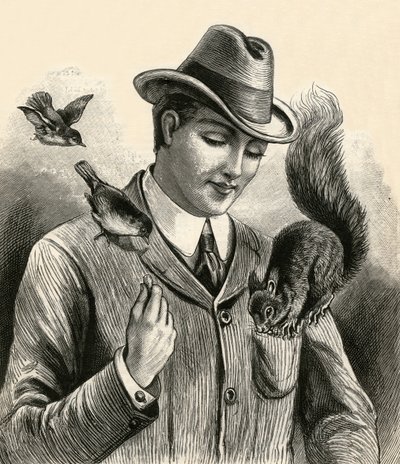 Sincap ve Kuşları Besleyen Adam by English School