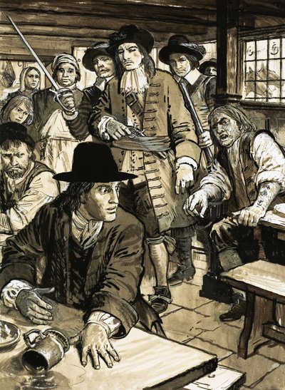 Bir barda yakalanan adam by English School