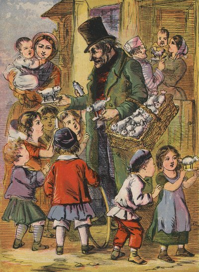 Oyuncak kuzu satan adam (renkli lito) by English School