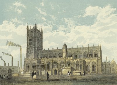 Manchester Katedrali, Güney Doğu Görünümü by English School