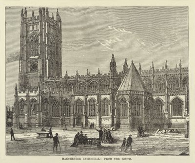 Güneyden Manchester Katedrali, by English School