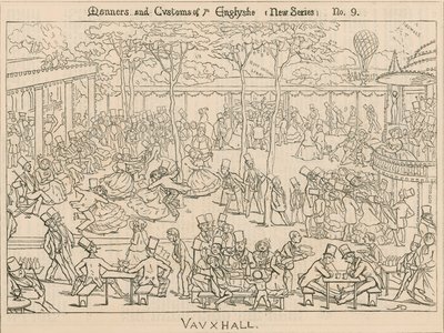 İngilizlerin örf ve adetleri; Vauxhall Bahçeleri, Londra by English School