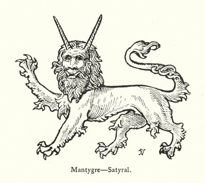 Mantygre, Satyral (gravür) by English School