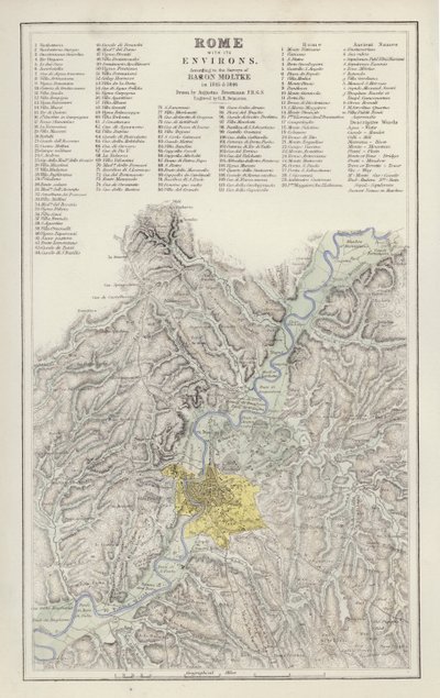 Harita: Augustus Petermann tarafından çizilen 1845 ve 1846