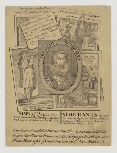 Harita ve Baskı Satıcısı, ticaret kartı by English School