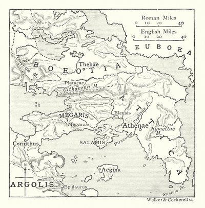 Salamis ve Aegina ile Attika, Boeotia, Megaris ve Korint ile Argolis