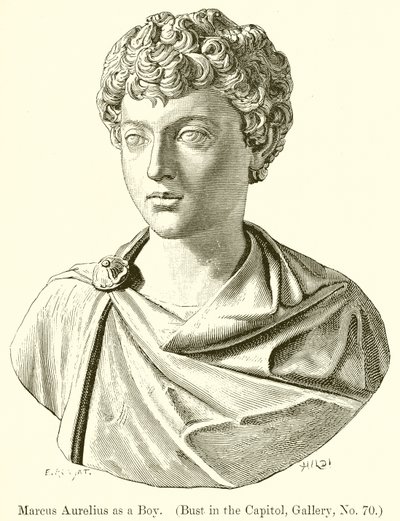 Çocukken Marcus Aurelius. (Capitol
