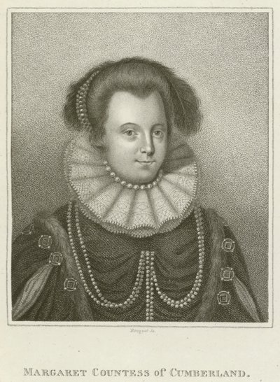 Margaret, Cumberland Kontesi (gravür) by English School