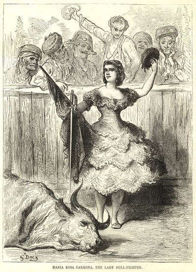 Bayan boğa güreşçisi Maria Rosa Carmona by English School