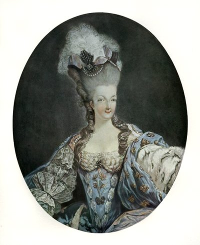 Marie Antoinette, Fransa Kraliçesi (baskı) by English School