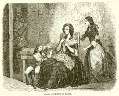 Marie Antoinette Hapishanede by English School