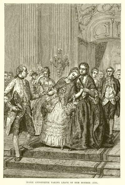 Marie Antoinette annesinden ayrıldı by English School