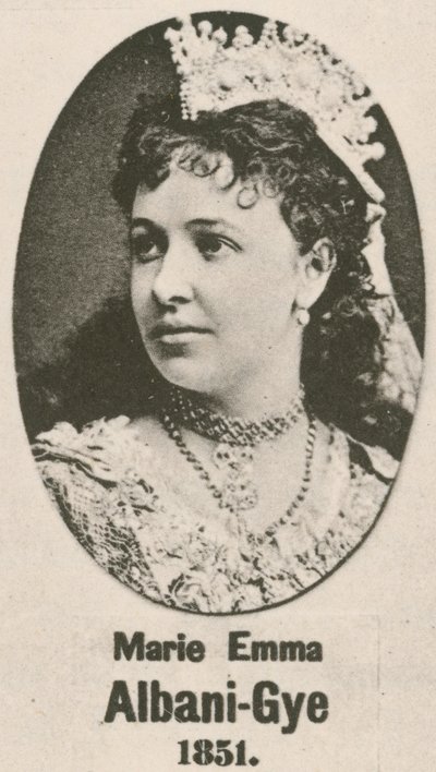 Marie Emma Albani-Gye (gravür) by English School