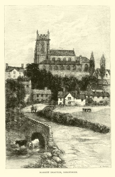 Pazar Drayton, Shropshire by English School