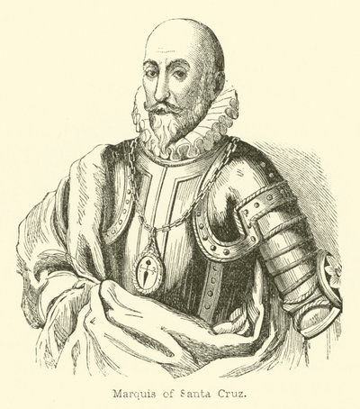 Santa Cruz Markisi (gravür) by English School