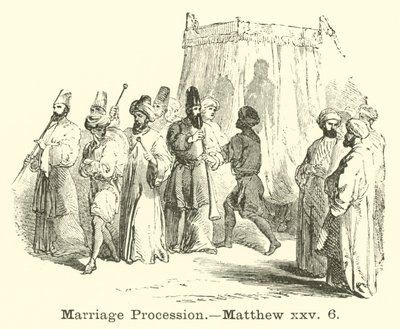 Evlilik Alayı, Matta, xxv, 6 by English School