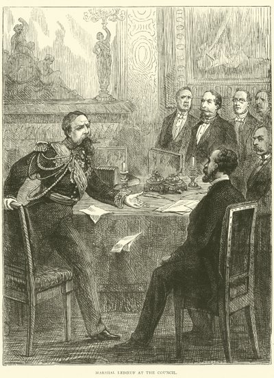 Konseyde Mareşal Leboeuf, 1870 by English School