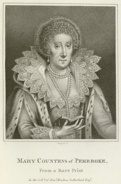 Mary, Pembroke Kontesi (gravür) by English School