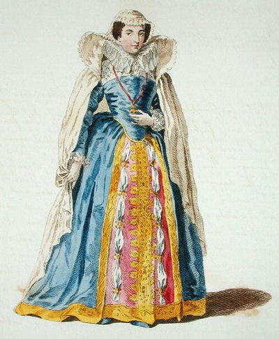 İskoç Kraliçesi Mary (1542-87) (renkli gravür) by English School