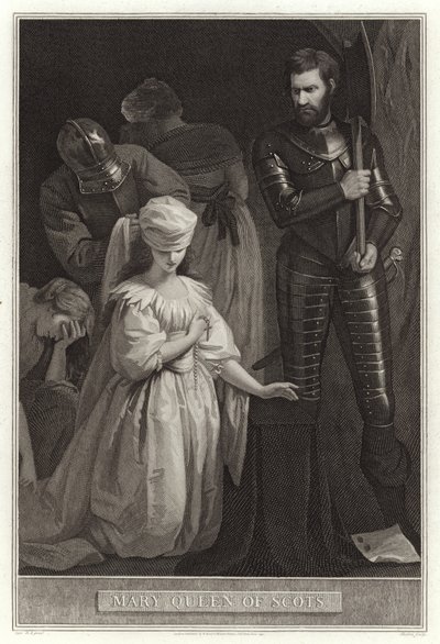 İskoç Kraliçesi Mary by English School