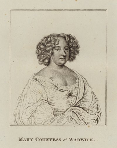 Mary Rich, Warwick Kontesi (gravür) by English School