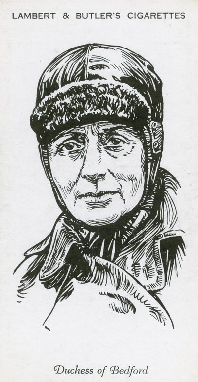 Mary Russell, Bedford Düşesi, İngiliz havacı by English School