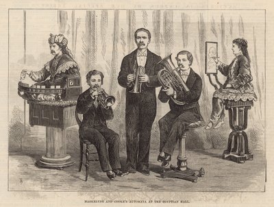 Mısır Salonunda Maskelyne ve Cookes Otomata by English School