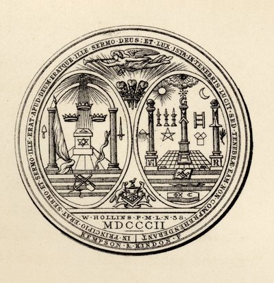 Masonik mühür, 1802, Thomas C. Jack tarafından yayınlanan 