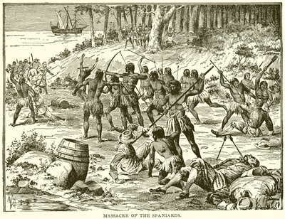 İspanyolların katliamı by English School