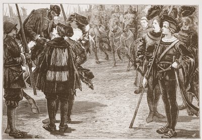 İmparator Charles ve Protestan Prenslerin Buluşması, James Aitken Wylie (1808-1890) tarafından yazılan Protestanlığın Tarihinden bir örnek, pub. 1878 by English School