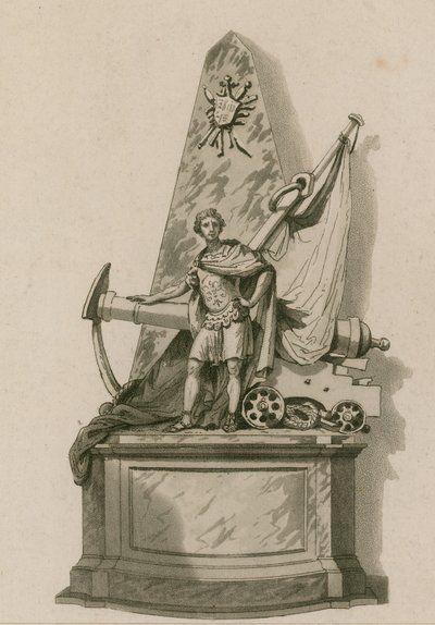 Amiral Holmes Anıtı, Westminster Abbey, Londra by English School