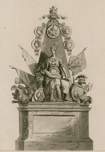 Lord Ligonier Anıtı, Westminster Abbey, Londra by English School