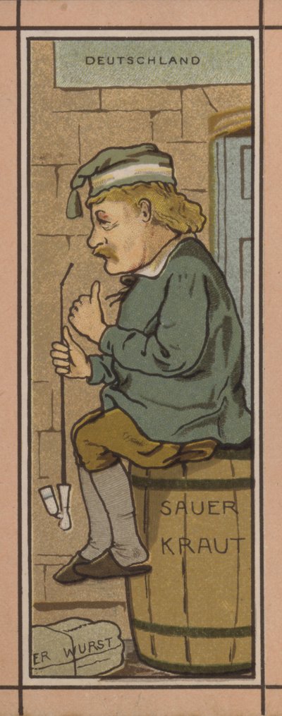Menü çizimi: Almanya (renkli taş) by English School