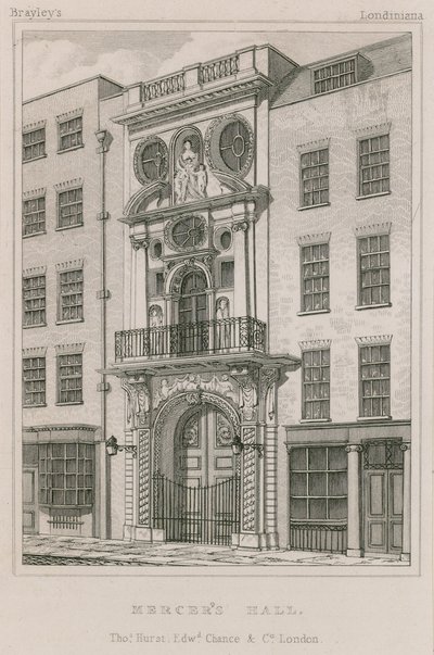 Mercers Salonu, Cheapside, Londra by English School