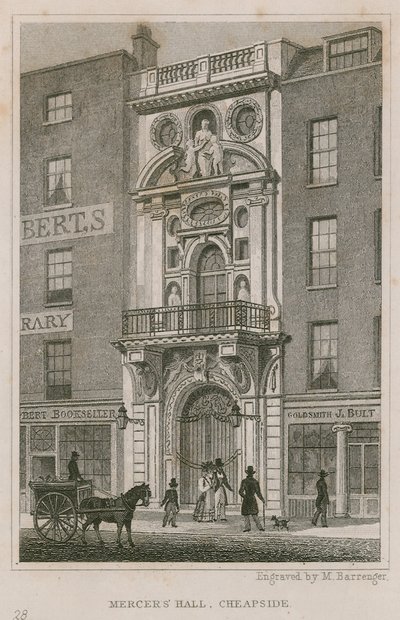 Mercers Salonu, Cheapside, Londra by English School