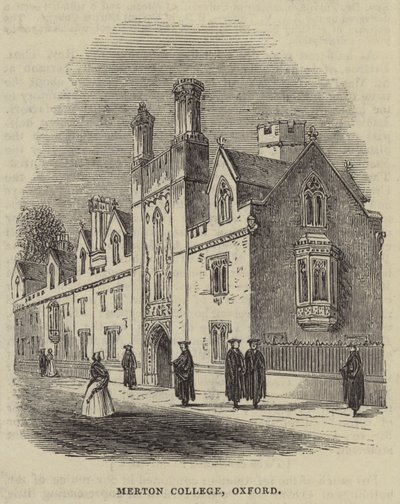 Merton Koleji, Oxford (gravür) by English School