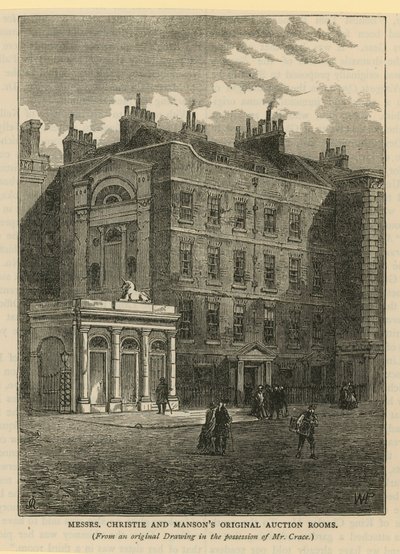 Messrs Christie ve Mansons Orijinal Müzayede Odaları by English School