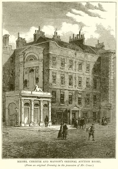 Messrs, Christie ve Mansons Orijinal Müzayede Odaları by English School