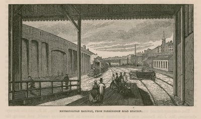 Farringdon Yolu istasyonundan Büyükşehir Demiryolu by English School