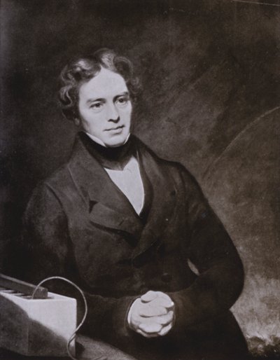 Michael Faraday (lito) by English School