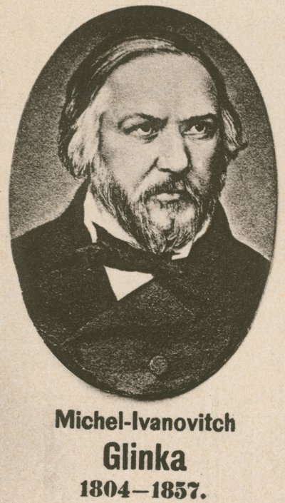 Mihail-İvanoviç Glinka (gravür) by English School