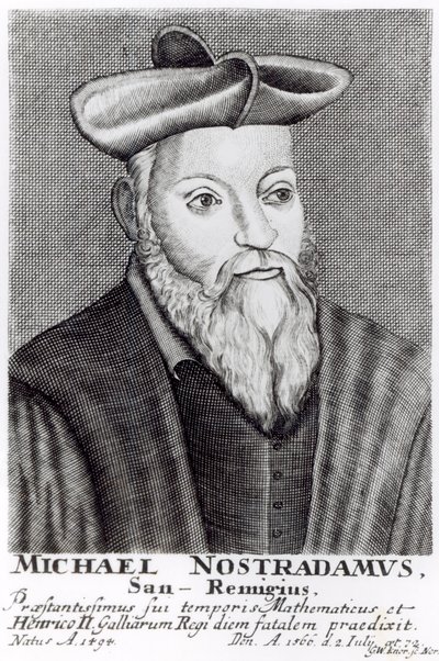 Michel Nostradamus (1503-66) by English School