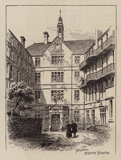 Mildmay Misyon Hastanesi (gravür) by English School