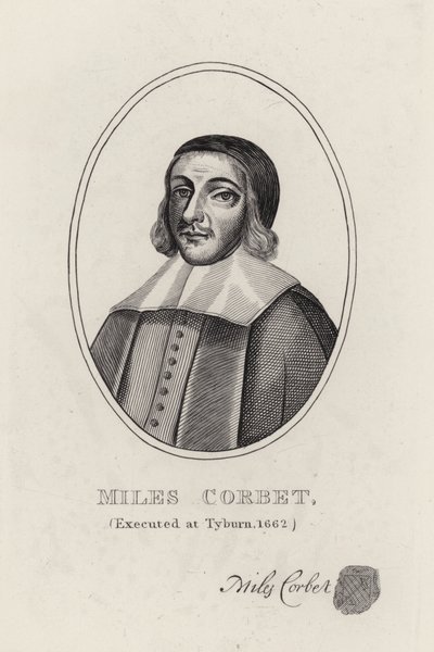 Miles Corbet (gravür) by English School