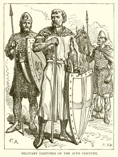11 Yüzyıl Askeri Kostümler by English School