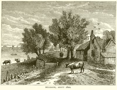 Millbank, yaklaşık 1800 by English School