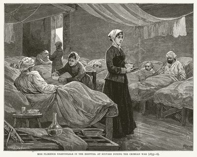 Bayan Florence Nightingale, Kırım Savaşı sırasında Üsküdar