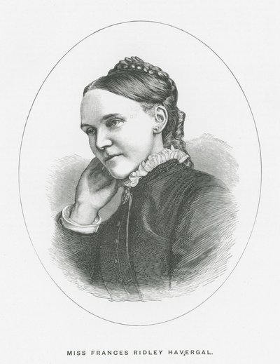 Bayan Frances Ridley Havergal (taş baskı) by English School