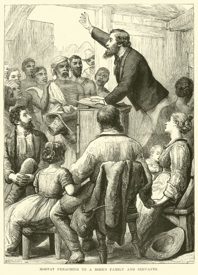 Moffat, Boers ailesine ve hizmetçilerine iyi haberi duyuruyor by English School